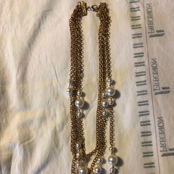 WOMEN'S PEARL NECKLACE BLING,BLING - Picture 2 of 3